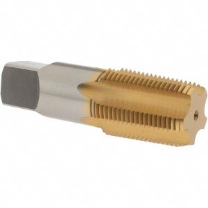 OSG Standard Pipe Tap: 3/4-14, NPT, 5 Flutes, High Speed Steel, TiN Finish 1310605