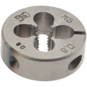 OSG Round Die: M5x0.8, 20 mm OD, High Speed Steel 46034