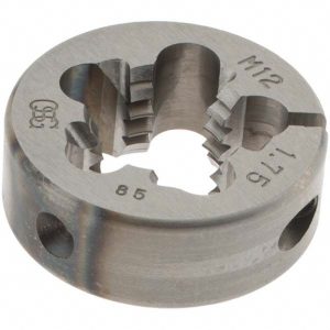 OSG Round Die: M12x1.75, 1" OD, High Speed Steel 1351120