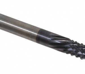 ONSRUD Diamond Pattern Router Bit: 0.25" Dia, 1" LOC, 1/4" Shank Dia, Drill Point 66-912ALTIN