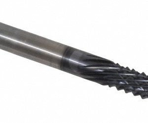 ONSRUD Diamond Pattern Router Bit: 0.25" Dia, 1" LOC, 1/4" Shank Dia, Burr 66-910ALTIN