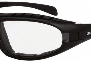 CROSSFIRE Safety Glass: Anti-Fog, Polycarbonate, Clear Lenses, Full-Framed, UV Protection 2724 AF
