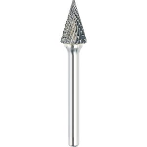 VALUE COLLECTION Abrasive Burr: SM-5DC-CCS2A, 1/2" Cut Dia, Pointed Cone, Double Cut SM-5DC-CCS2A