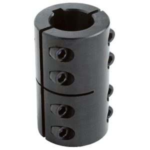 CLIMAX METAL PRODUCTS 1" Inside x 1-3/4" Outside Diam, Two Piece Rigid Coupling with Keyway 2ISCC-100-100KW