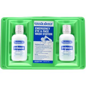 PRO-SAFE 16 oz, Disposable Eyewash Double Station 24-102MSC