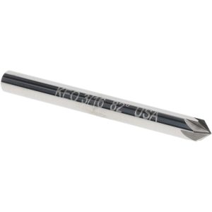 KEO Countersink: 3/16" Head Dia, 82.00 deg Included Angle, 6 Flute, Solid Carbide, Right Hand Cut 919-001-014