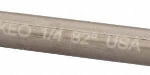 KEO Countersink: 1/4" Head Dia, 82.00 deg Included Angle, 6 Flute, Solid Carbide, Right Hand Cut 919-001-016