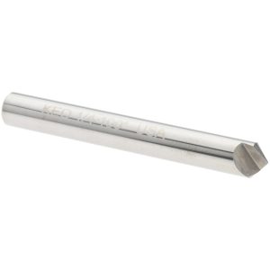 KEO Countersink: 1/4" Head Dia, 100.00 deg Included Angle, 1 Flute, Solid Carbide, Right Hand Cut 919-000-973