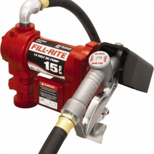 TUTHILL 15 GPM, 3/4" Hose Diam, DC Tank Pump with Manual Nozzle FR1210H