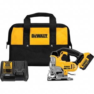 DEWALT 20V 3,000 Strokes/min 1" Stroke Length 90&deg; Max Angle Cordless Jigsaw DCS331M1
