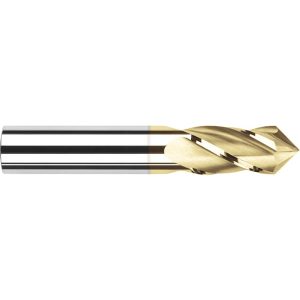 HARVEY TOOL Drill Mill: 1/16" Dia, 3/16" LOC, 4 Flutes, 90 &deg; Point, Solid Carbide 15304-C1