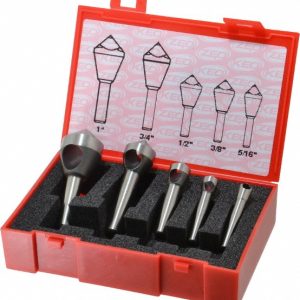 KEO Countersink Set: 5 Pc, 5/16 to 1" Head Dia, 100 &deg; Included Angle 919-000-251
