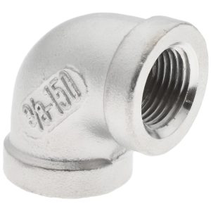 VALUE COLLECTION Pipe 90 &deg; Elbow: 3/8" Fitting, 304 Stainless Steel 4LB903/8