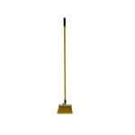 PRO-SOURCE 12" Wide, Yellow Polypropylene Bristles, 48" Vinyl-Coated Metal Handle, Angled Broom 45460847