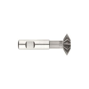 KEO Double Angle Milling Cutter: 60 &deg;, 3/4" Cut Dia, 3/16" Cut Width, 3/8" Shank Dia, High Speed Steel 924-000-001