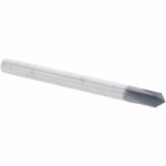 VALUE COLLECTION Chamfer Mill: 1/8" Dia, 1/8" Shank Dia, 90 deg, 4 Flute, Solid Carbide, Single End 36159