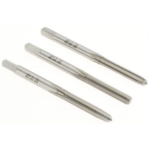 NORSEMAN DRILL & TOOL Tap Set: M4 x 0.7 Metric Coarse, 4 Flute, Bottoming Plug & Taper, High Speed Steel, Bright Finish 19011