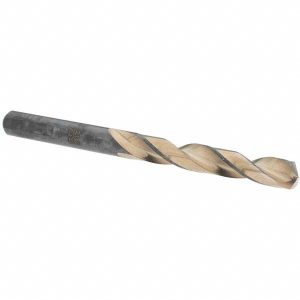 BARNES DISTRIBUTION Mechanics Drill Bit: 21/64" Dia, 135 &deg; Point, High Speed Steel, Weldon Shank, Split Point D20917-1