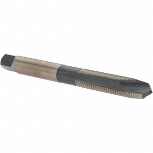 VALUE COLLECTION Spiral Point Tap: 1/4-28 UNF, 2 Flutes, Plug Chamfer, HSS, Bright/Uncoated Coated BDNA-20665
