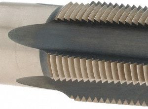 VALUE COLLECTION Standard Pipe Tap: 3/4-14, NPT, 5 Flutes, High Speed Steel, Oxide & Gold Finish BDNA-20654