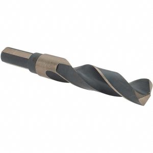 BARNES DISTRIBUTION Mechanics Drill Bit: 21/32" Dia, 135 &deg; Point, High Speed Steel, Weldon Shank, Split Point 20955