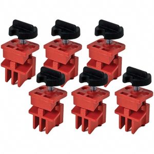 BRADY Multi-Pole Breaker Lockout: 120 & 277V, 1 Padlock Max, 1.05" High, 1.25" Wide 66320