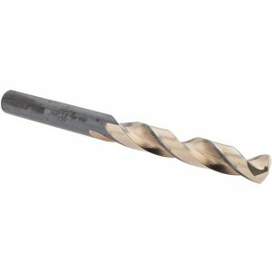 BARNES DISTRIBUTION Mechanics Drill Bit: 5/16" Dia, 135 &deg; Point, High Speed Steel, Weldon Shank, Split Point D20916-1