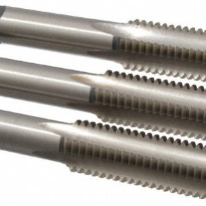 CLEVELAND Tap Set: Metric, 4 Flute, Bottoming Plug & Taper, High Speed Steel, Bright Finish C54692