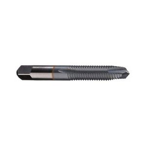 CLEVELAND Spiral Point Tap: 3/8-16, UNF, 3 Flutes, Plug, 2B, High Speed Steel, TiCN Finish C55390