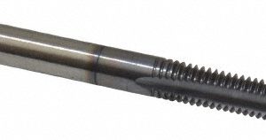 CLEVELAND Spiral Point Tap: M4 x 0.7, UNF, 2 Flutes, Plug, 2B, High Speed Steel, TiCN Finish C55416