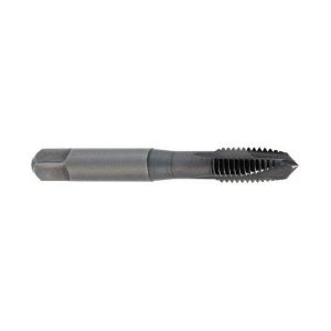 CLEVELAND Spiral Point Tap: 3/8-16, UNC, 3 Flutes, Plug, 2B, High Speed Steel, Oxide Finish C57628