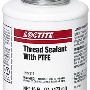 LOCTITE Threadlocker: White, Paste, 16 oz, Brush Top Can 1527514