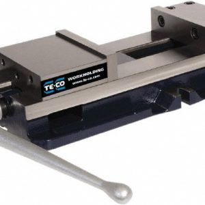 TE-CO Machine Vise: Single-Station, 8.00" Jaw Width, 11" Jaw Opening, Stationary Base PWS-8110
