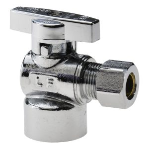 VALUE COLLECTION FIP 1/2 Inlet, 125 Max psi, Chrome Finish, Brass Water Supply Stop Valve 190-232HC