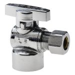 VALUE COLLECTION FIP 1/2 Inlet, 125 Max psi, Chrome Finish, Brass Water Supply Stop Valve 190-232HC