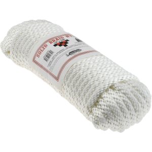 VALUE COLLECTION 100' Max Length Nylon Solid Braid Rope WS-MH-FIBR-143