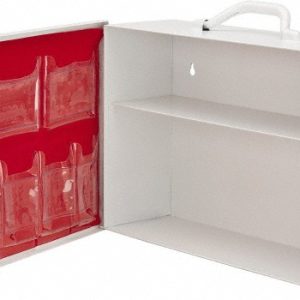 MEDIQUE 15-1/4 Inch Wide x 4-3/4 Inch Deep x 10-1/4 Inch High, Fixed Industrial Empty First Aid Cabinet 723MTMSD