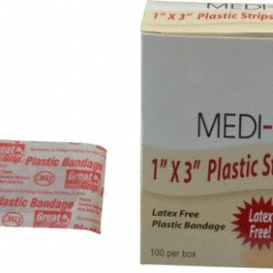 MEDIQUE 100 Qty 1 Pack 3" Long x 1" Wide, General Purpose Self-Adhesive Bandage 60033