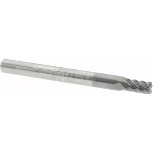 SUPERMILL Corner Radius End Mill: 0.1562" Dia, 5/16" LOC, 0.01" Radius, 5 Flutes, Solid Carbide 5251770