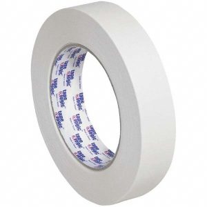 TAPE LOGIC Masking Tape: 1" Wide, 60 yd Long, 4.9 mil Thick, Tan T9352200