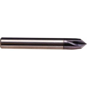 EMUGE Chamfer Mill: 1/8" Dia, 4 Flutes, Solid Carbide 1715A.090125