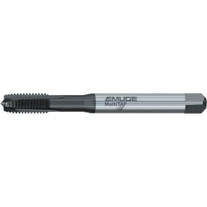 EMUGE Spiral Point Tap: #10-32 UNF, 3 Flutes, Plug Chamfer, 2B Class of Fit, HSS-E Cobalt, NT2 Coated BU497300.5041
