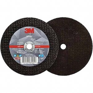 3M Cutoff Wheel: 4" Dia, 0.0350" Thick, 3/8" Hole, Ceramic 7100139214
