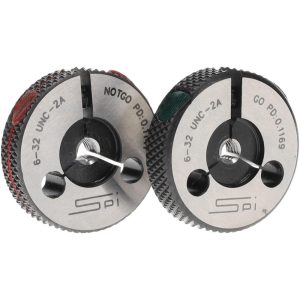 SPI Threaded Ring Gage: #6-32 Thread, Class 2A, Go & No Go 23-135-7