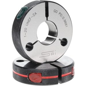 SPI Threaded Ring Gage: 1-20 Thread, Class 2A, Go & No Go 23-211-6