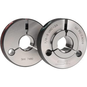 SPI Threaded Ring Gage: 7/8-9 Thread, Class 2A, Go & No Go 23-199-3