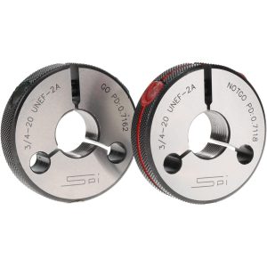 SPI Threaded Ring Gage: 3/4-20 Thread, Class 2A, Go & No Go 23-197-7