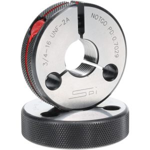 SPI Threaded Ring Gage: 3/4-16 Thread, Class 2A, Go & No Go 23-195-1