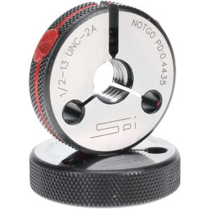 SPI Threaded Ring Gage: 1/2-13 Thread, Class 2A, Go & No Go 23-175-3