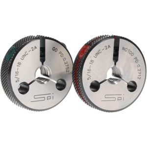 SPI Threaded Ring Gage: 5/16-18 Thread, Class 2A, Go & No Go 23-157-1